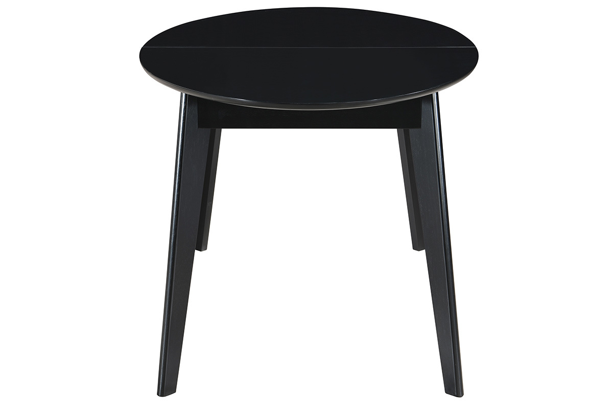 Mesa de comedor extensible negra L160-200 cm MARIK