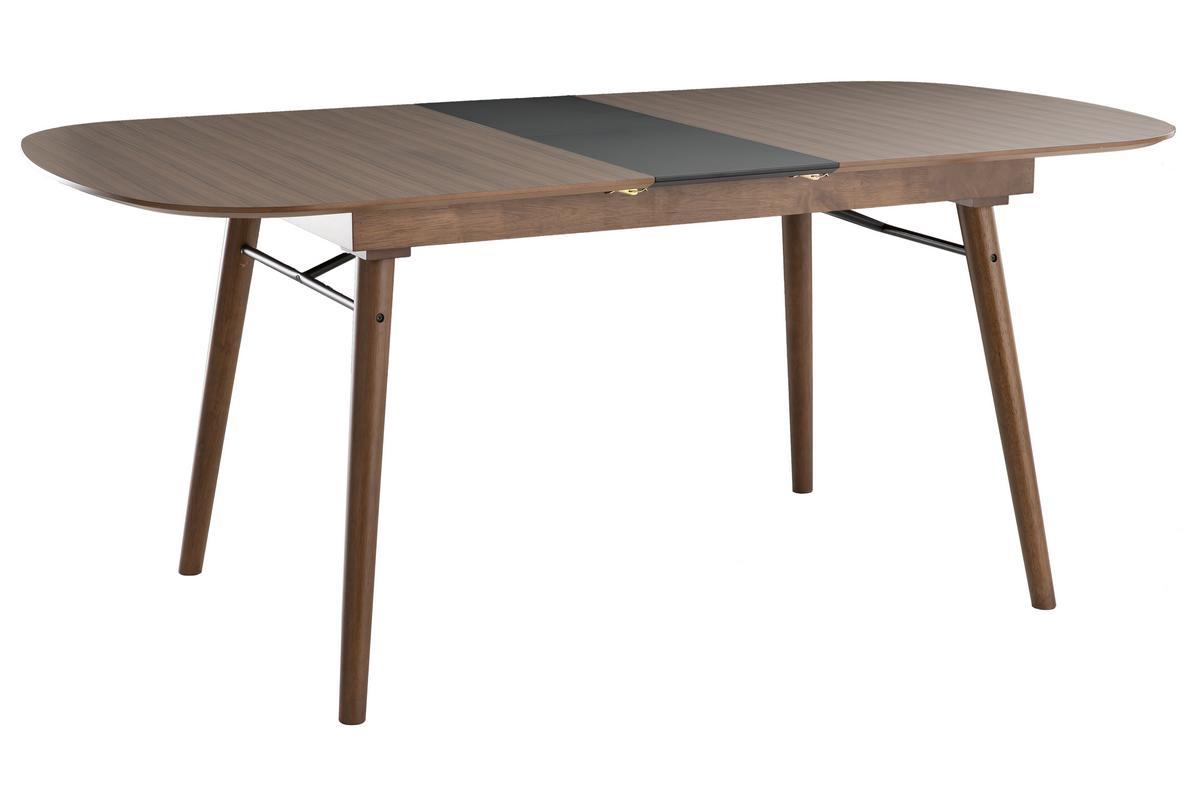 Mesa de comedor extensible nogal L150-180 cm SHELDON