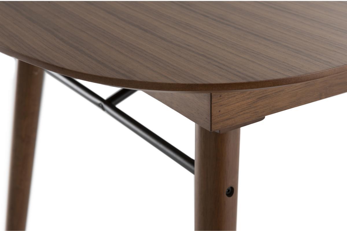 Mesa de comedor extensible nogal L150-180 cm SHELDON