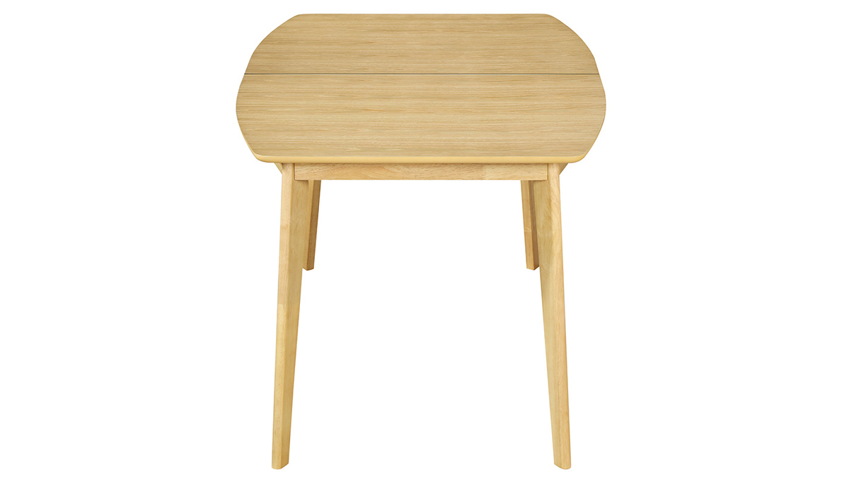 Mesa de comedor extensible nórdica en madera clara L150-200 LEENA