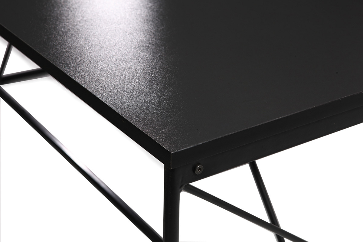Mesa de comedor fija diseo gris y negro WALT