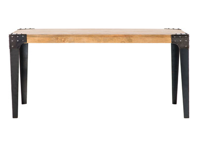 Mesa de comedor industrial acero y madera 160cm MADISON