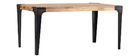 Mesa de comedor industrial acero y madera L160 MADISON