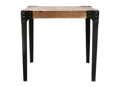 Mesa de comedor industrial acero y madera L80 MADISON