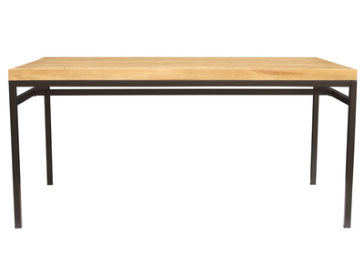 Mesa de comedor industrial mango bruto y metal L160 YPSTER