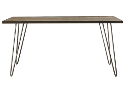 Mesa de comedor industrial rectangular madera metal L160 ATELIER