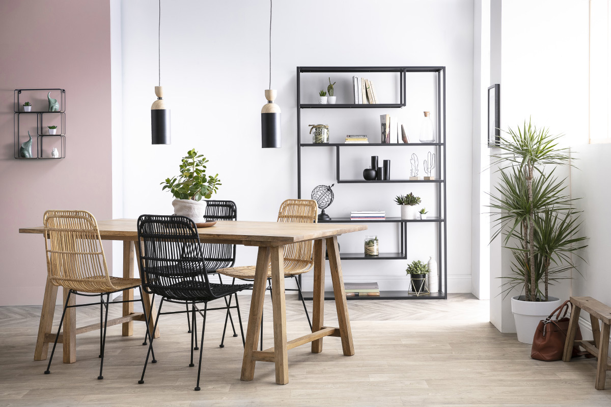 Mesa de comedor madera de mango L180 ANTIQUA
