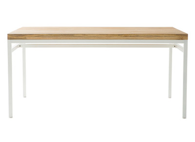 Mesa de comedor mango y metal blanco 160cm BOHO
