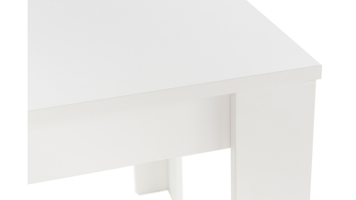 Mesa de comedor moderna blanca 180 cm LAND