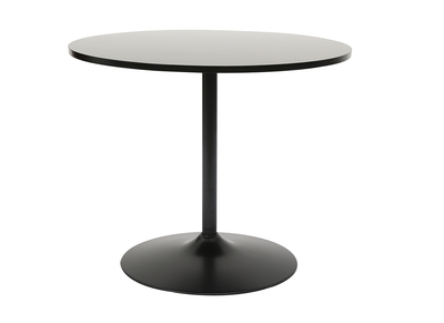 Mesa de comedor moderna redonda negra 90 cm CALISTA - Mesa de comedor moderna redonda negra 90 cm CALISTA