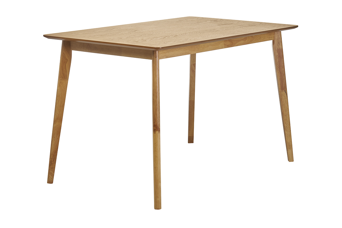 Mesa de comedor nrdica con acabado fresno 120cm ELION