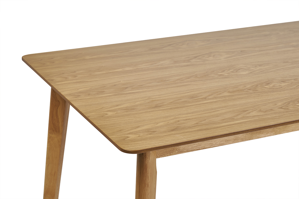 Mesa de comedor nrdica con acabado fresno 120cm ELION