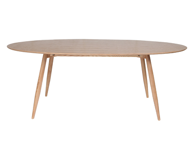 Mesa de comedor oval Table à manger ovale frêne naturel 200 cm BALTIK - Mesa de comedor oval Table à manger ovale frêne naturel 200 cm BALTIK