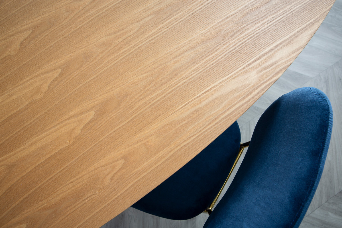 Mesa de comedor oval Table  manger ovale frne naturel L200 BALTIK