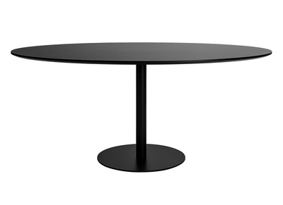 Mesa de comedor ovalada de diseño negra 170 cm HALIA