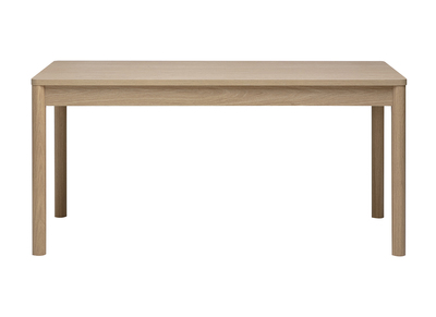Mesa de comedor rectangular con almacenaje acabado madera clara roble L160 cm IZZIE