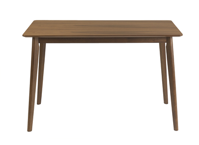 Mesa de comedor rectangular de madera oscura nogal L120 cm ELION
