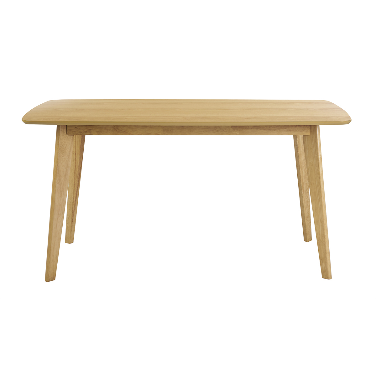 Mesa de comedor rectangular escandinava de madera clara roble L150 cm LEENA