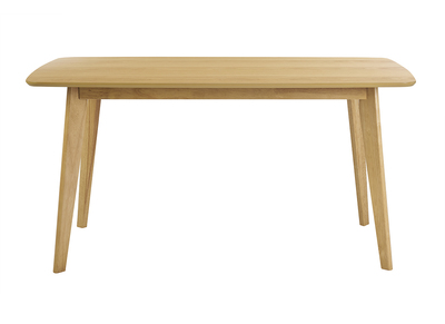 Mesa de comedor rectangular escandinava de madera clara roble L150 cm LEENA