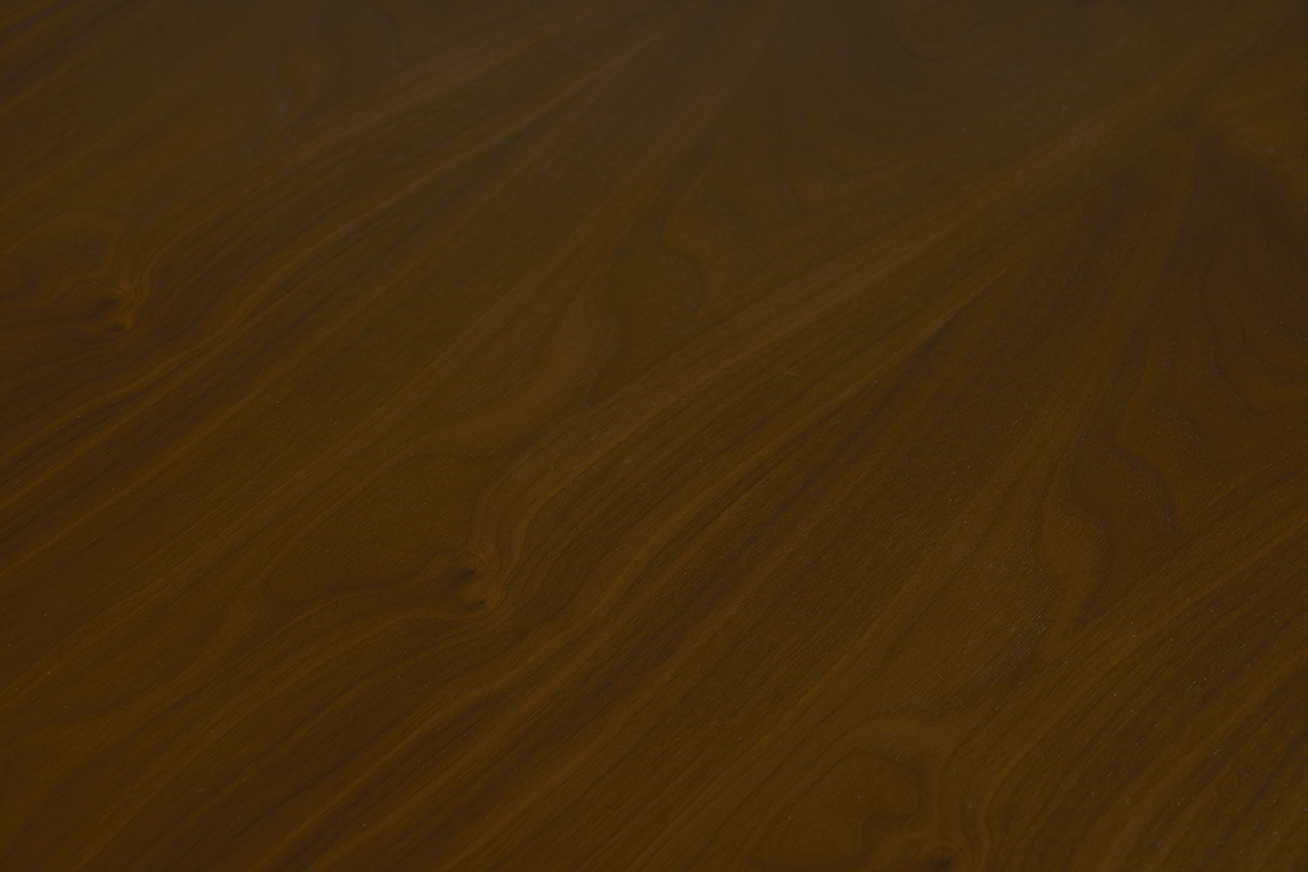 Bandeja de madera oscura de la mesa de comedor escandinava LEENA, estilo minimalista.