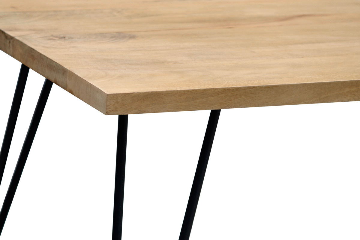 Mesa de comedor rectangular mango L160 cm VIBES