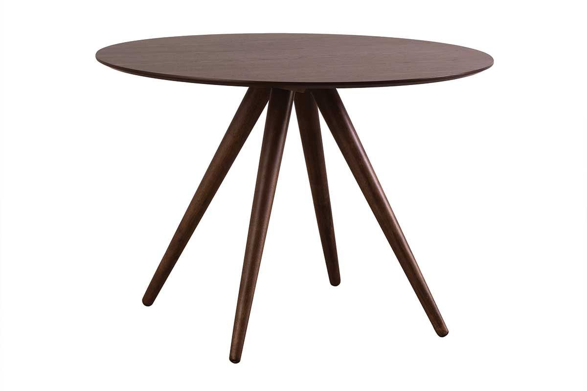 Mesa de comedor redonda diseo nogal D106 WALFORD