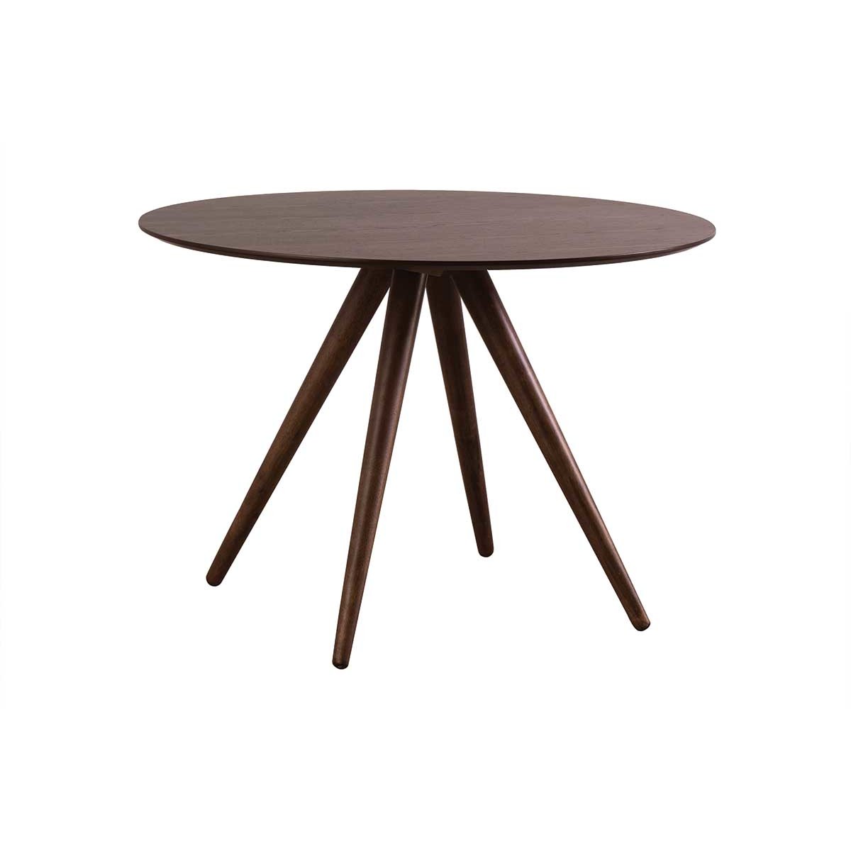 Mesa de comedor redonda diseño nogal D106 WALFORD