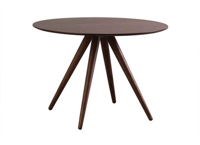 Mesa de comedor redonda diseño nogal D106 WALFORD