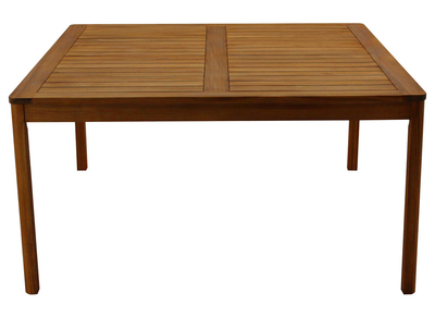 Mesa de jardín cuadrada de madera maciza 147 cm AKIS