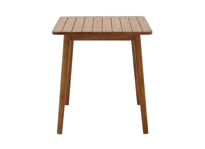 Mesa de jard&iacute;n cuadrada de madera maciza L70 cm ADELIE