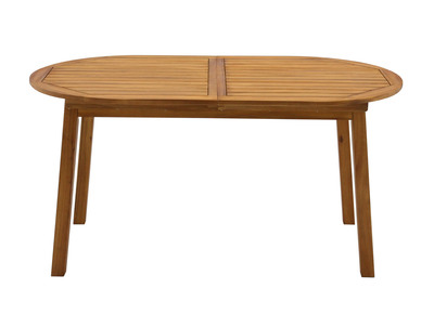 Mesa de jardín extensible de madera maciza 160-210 cm MAYEL