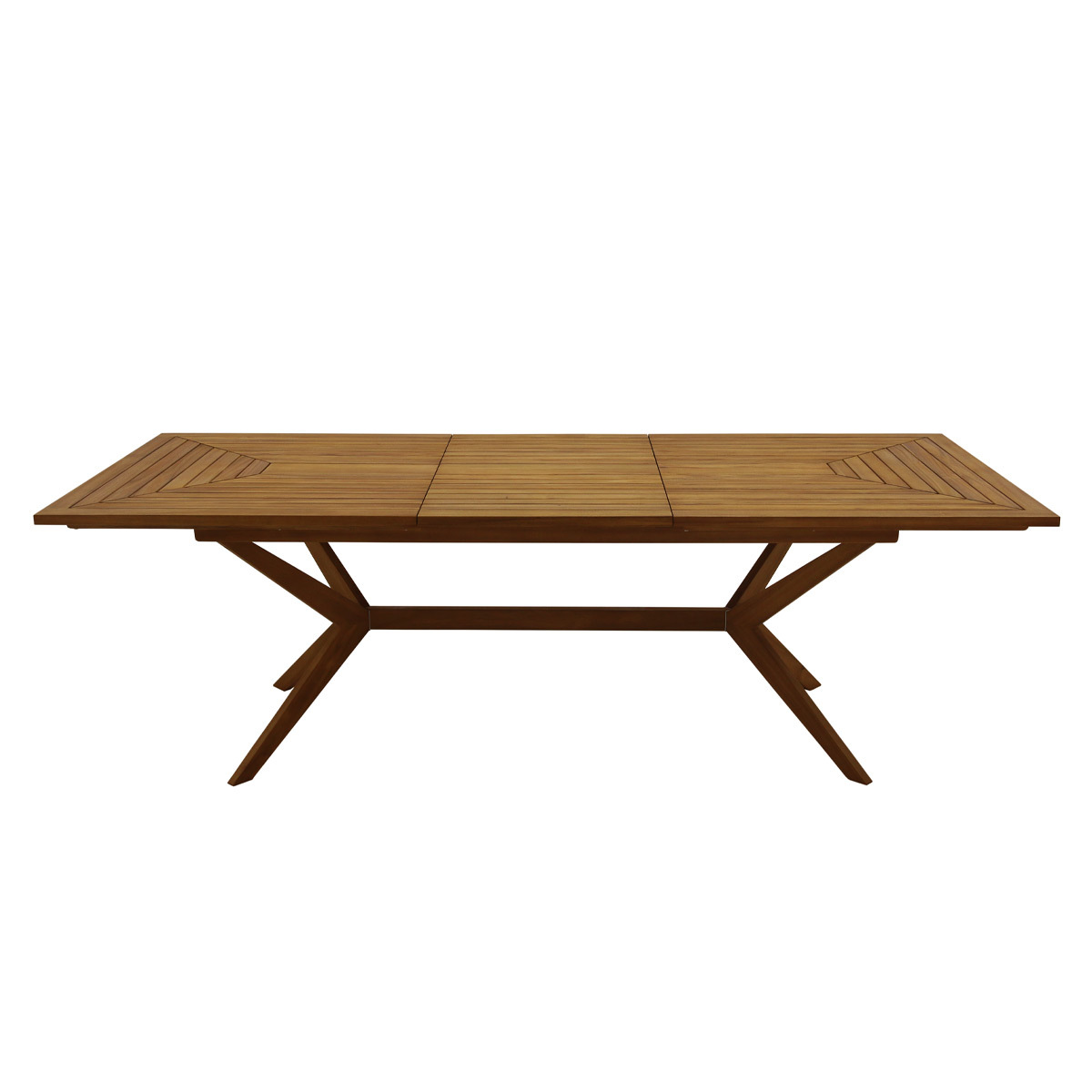 Mesa de jardín extensible de madera maciza 180-240 cm SANTO