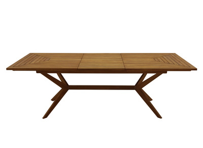 Mesa de jardín extensible de madera maciza 180-240 cm SANTO