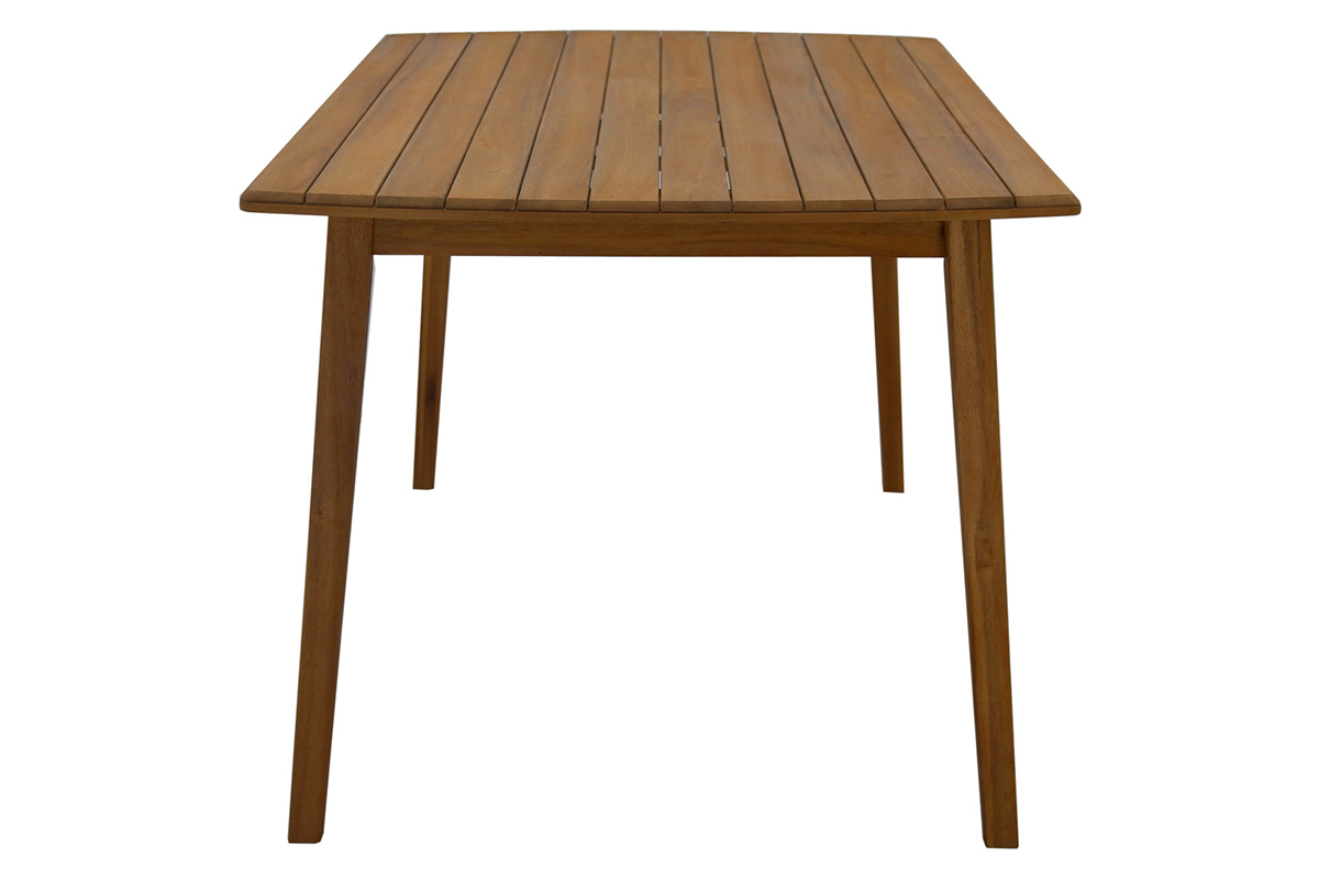 Mesa de jardn rectangular de madera maciza 160 cm CANOPEE