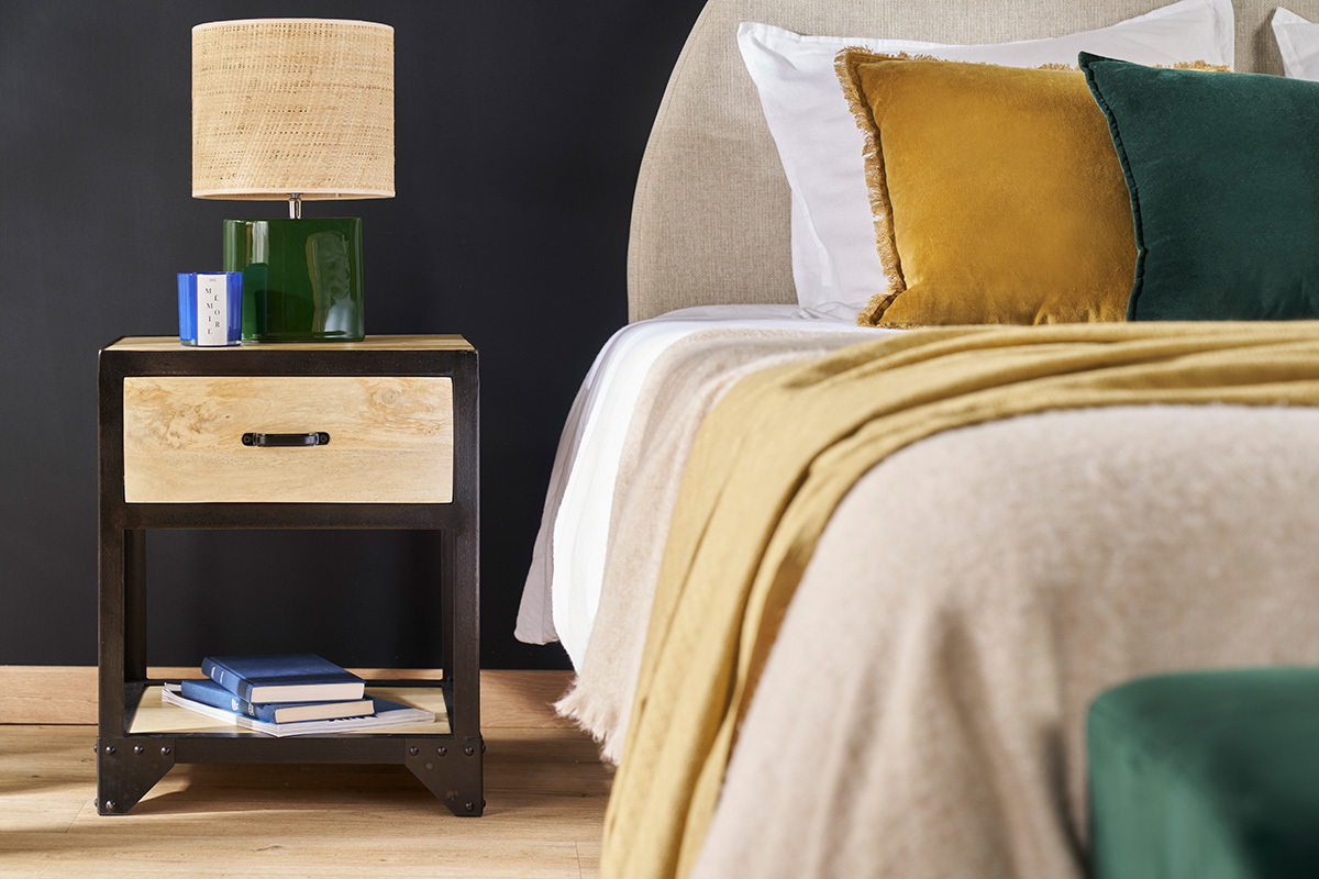 Mesa de noche diseo industrial INDUSTRIA