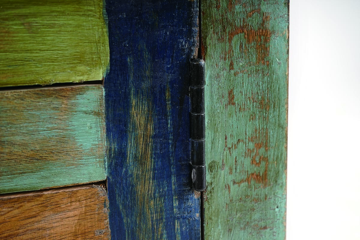 Mesa de noche dise�o madera reciclada MAYOTTE