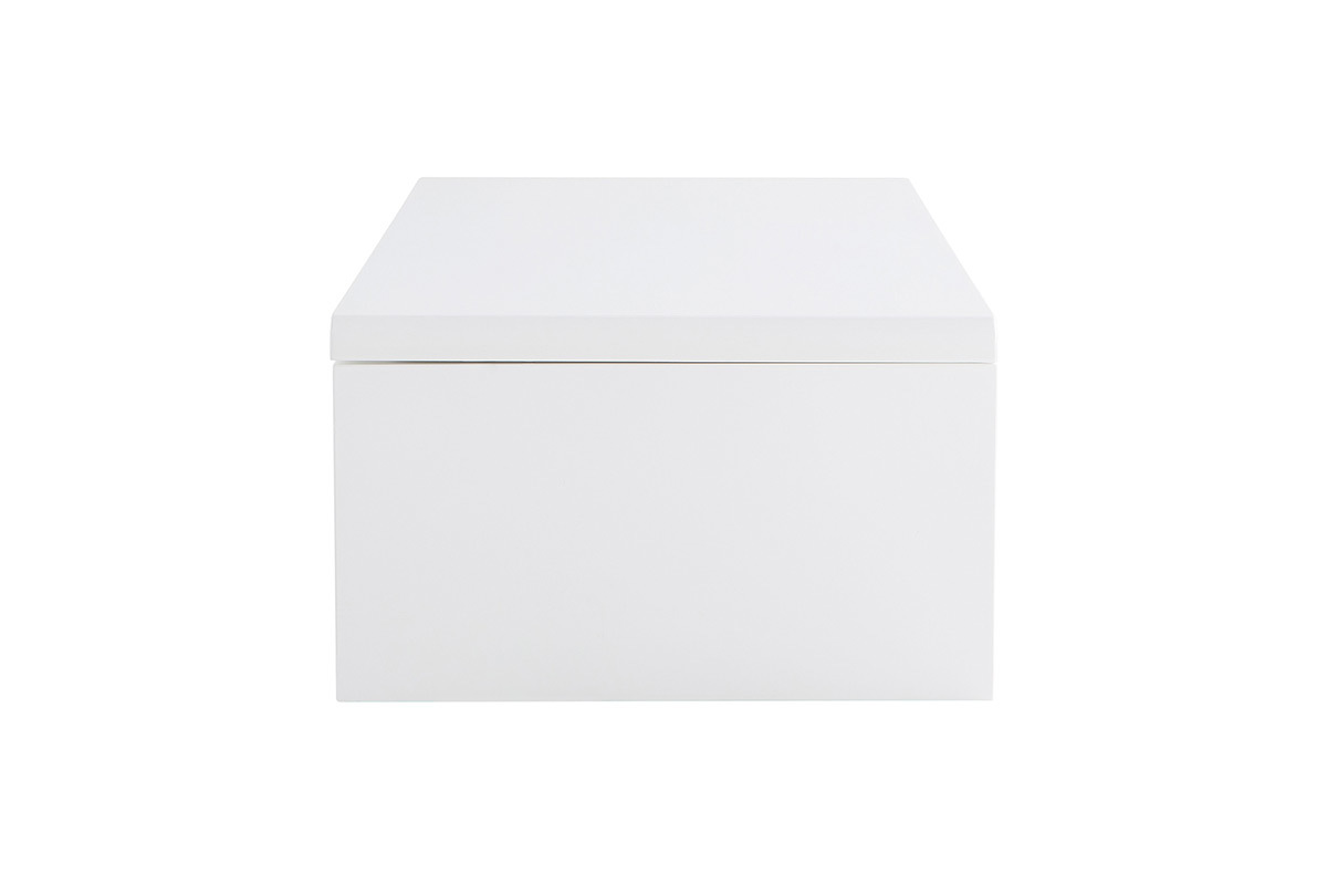 Mesa de saln de diseo lacada blanca LOLA