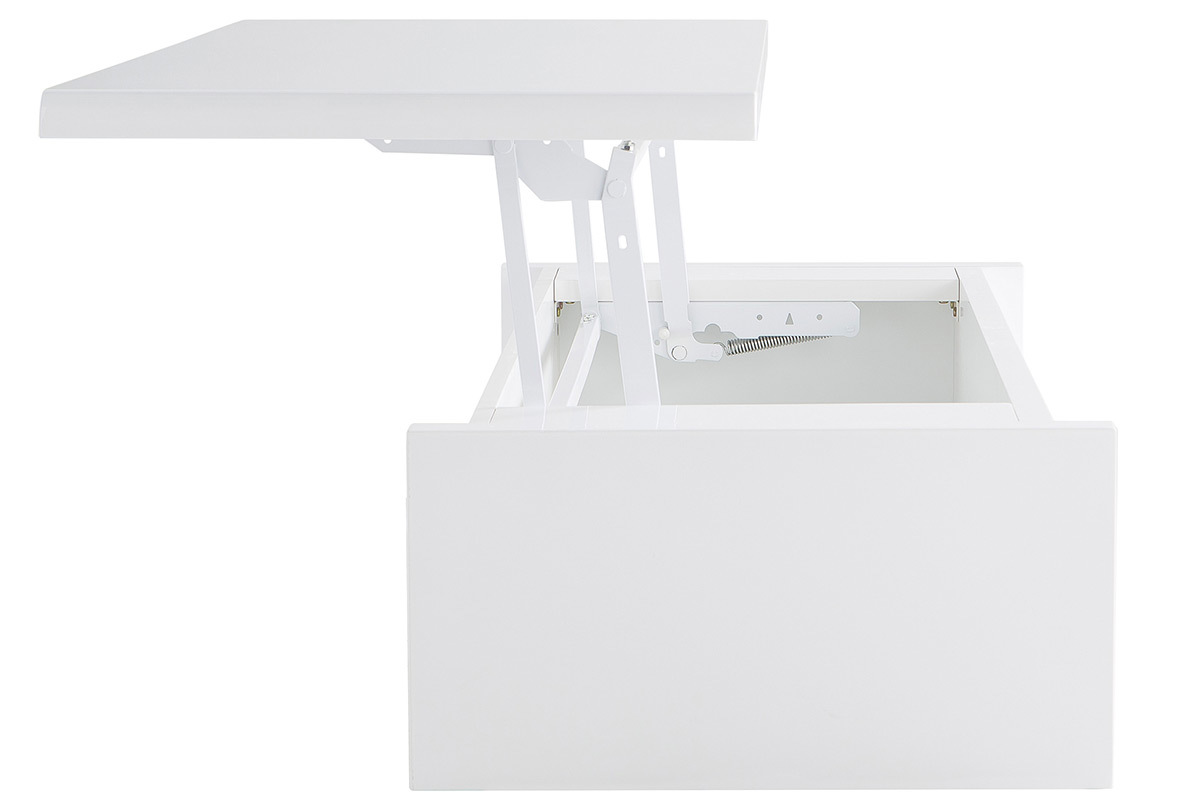 Mesa de saln de diseo lacada blanca LOLA