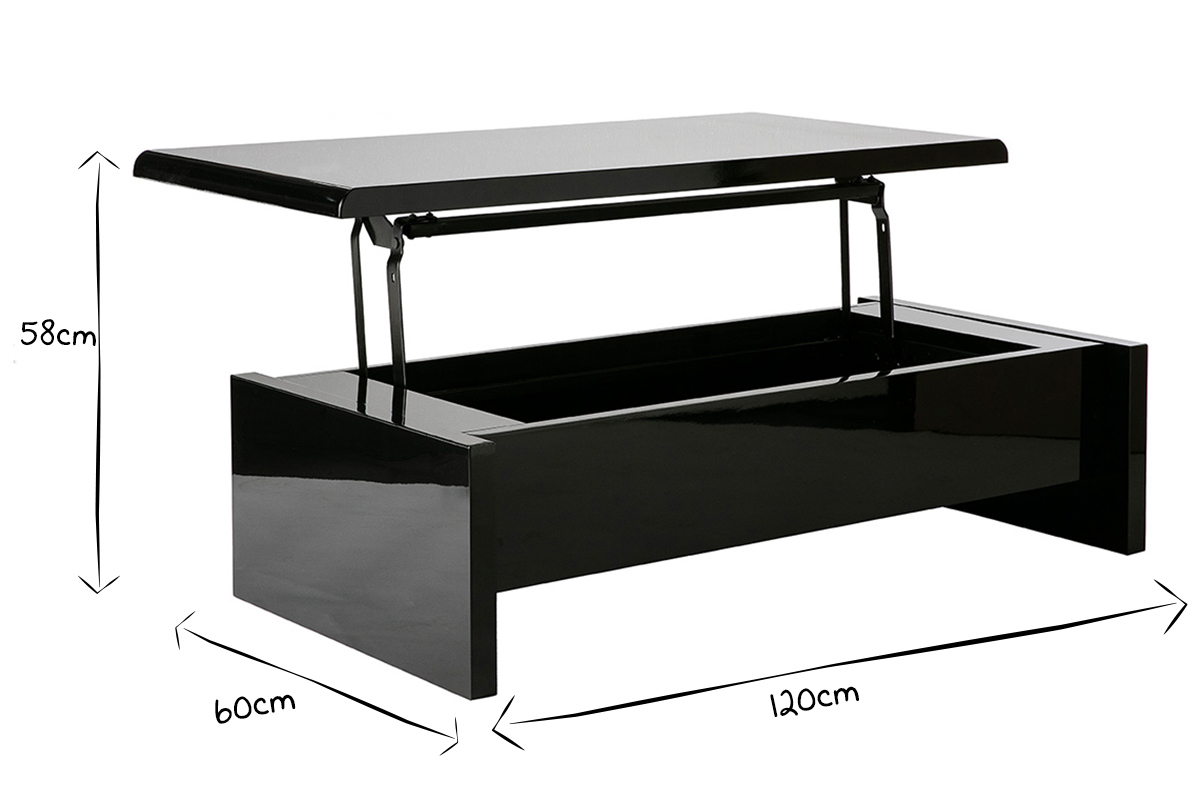 Mesa de saln de diseo lacada blanca LOLA