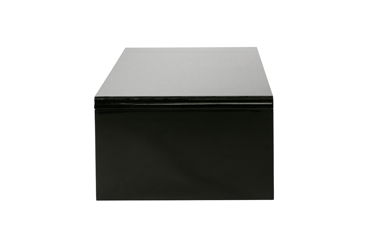 Mesa de saln de diseo lacada negra LOLA