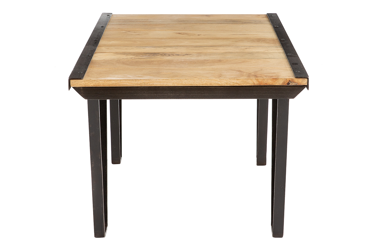 Mesa de saln estilo industrial de madera maciza INDUSTRIA