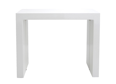 Mesa extensible blanco brillante CALEB - Mesa extensible blanco brillante CALEB