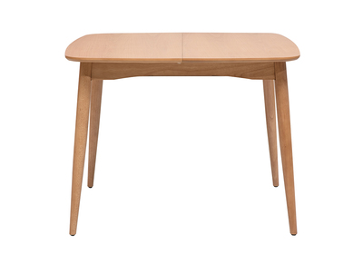 Mesa extensible con extensiones integradas cuadrada de madera clara roble L100-140 cm HELMA