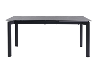 Mesa extensible de cer&aacute;mica negra y metal L180-240 cm CARA
