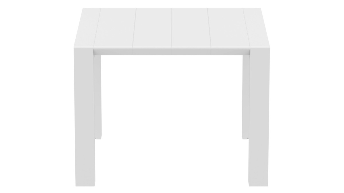 Mesa extensible de exterior color blanco L100-140 cm PRIMAVERA