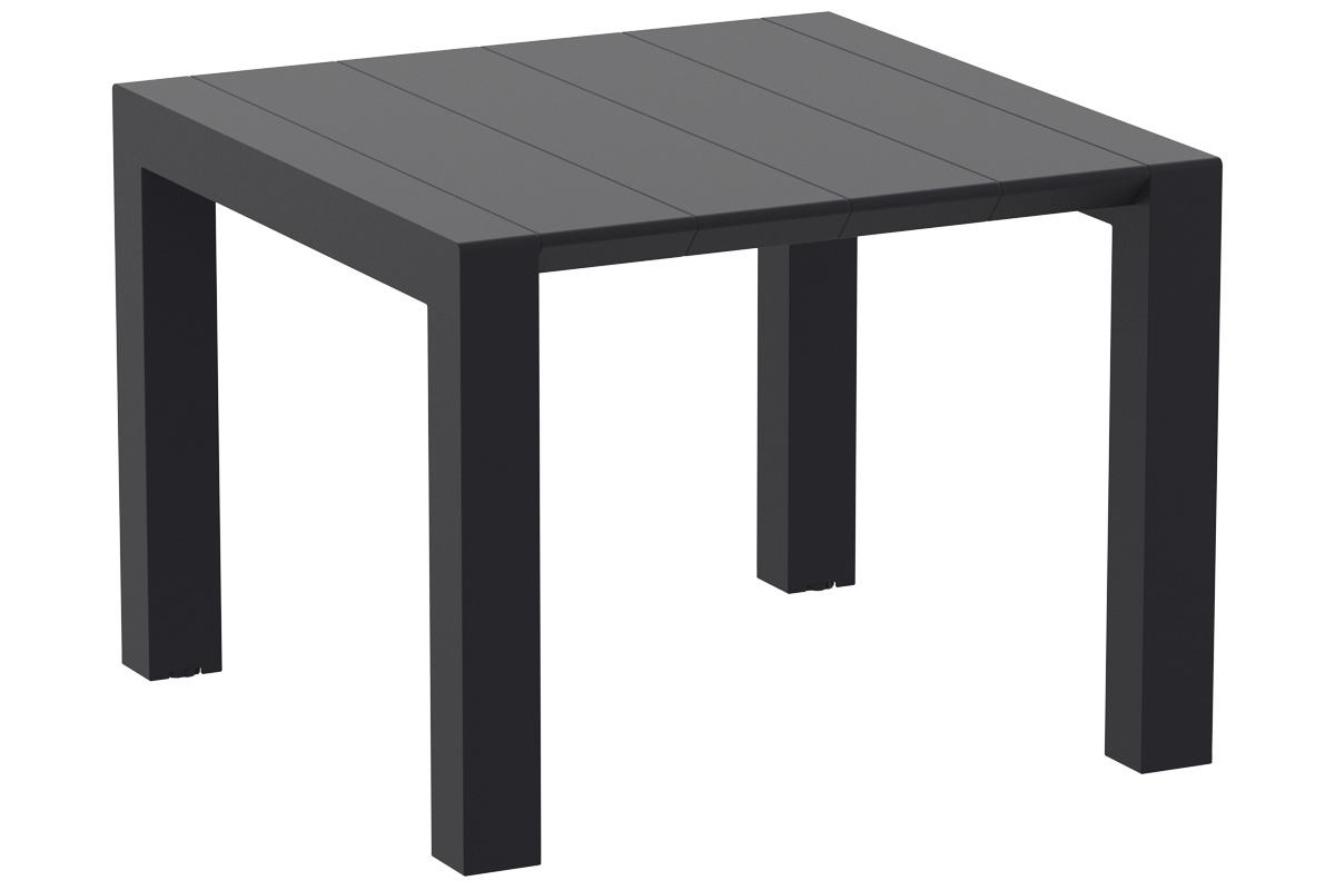 Mesa extensible de exterior color negro L100-140 cm PRIMAVERA