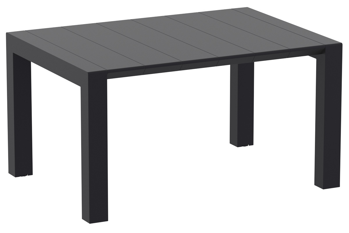 Mesa extensible de exterior color negro L100-140 cm PRIMAVERA