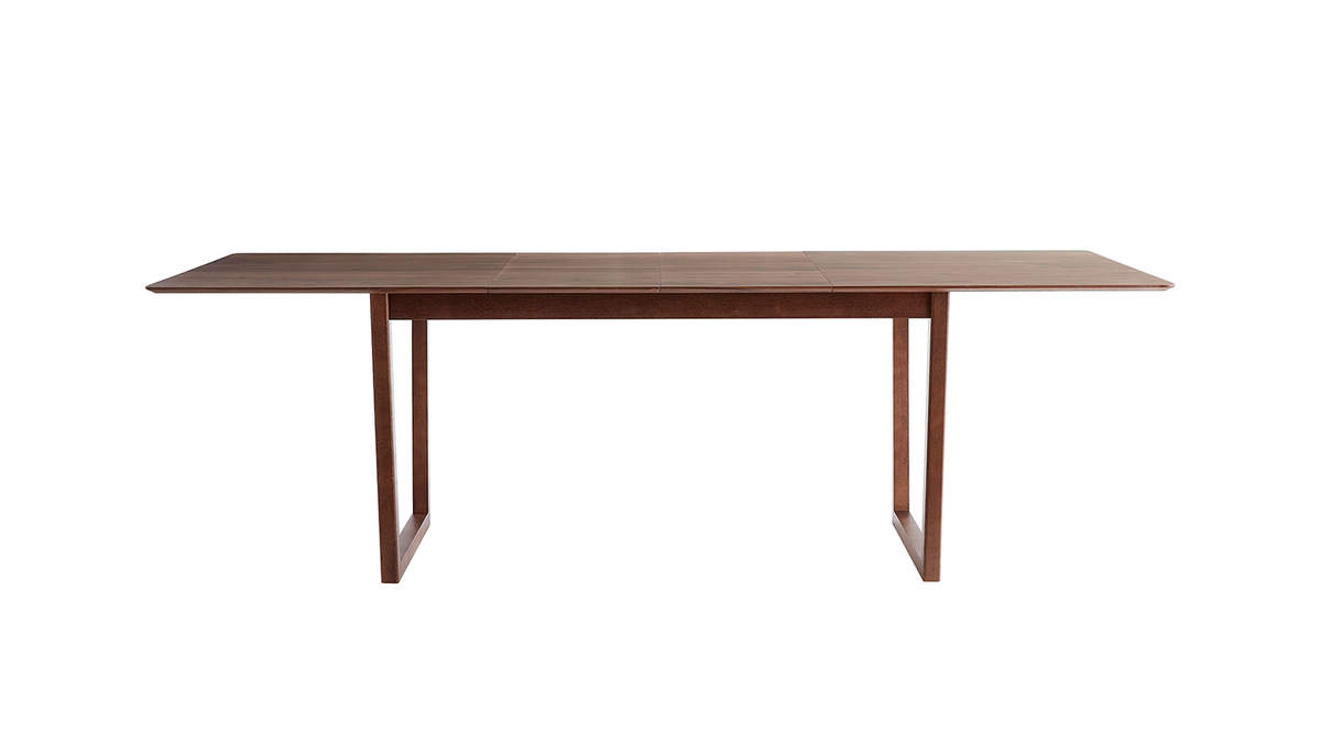 Mesa extensible rectangular de nogal 160-240 cm LAHO