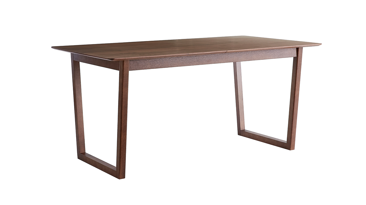 Mesa extensible rectangular de nogal 160-240 cm LAHO