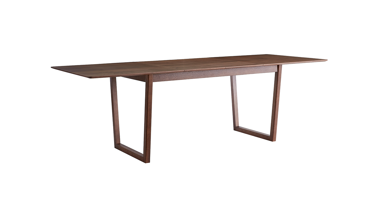 Mesa extensible rectangular de nogal 160-240 cm LAHO